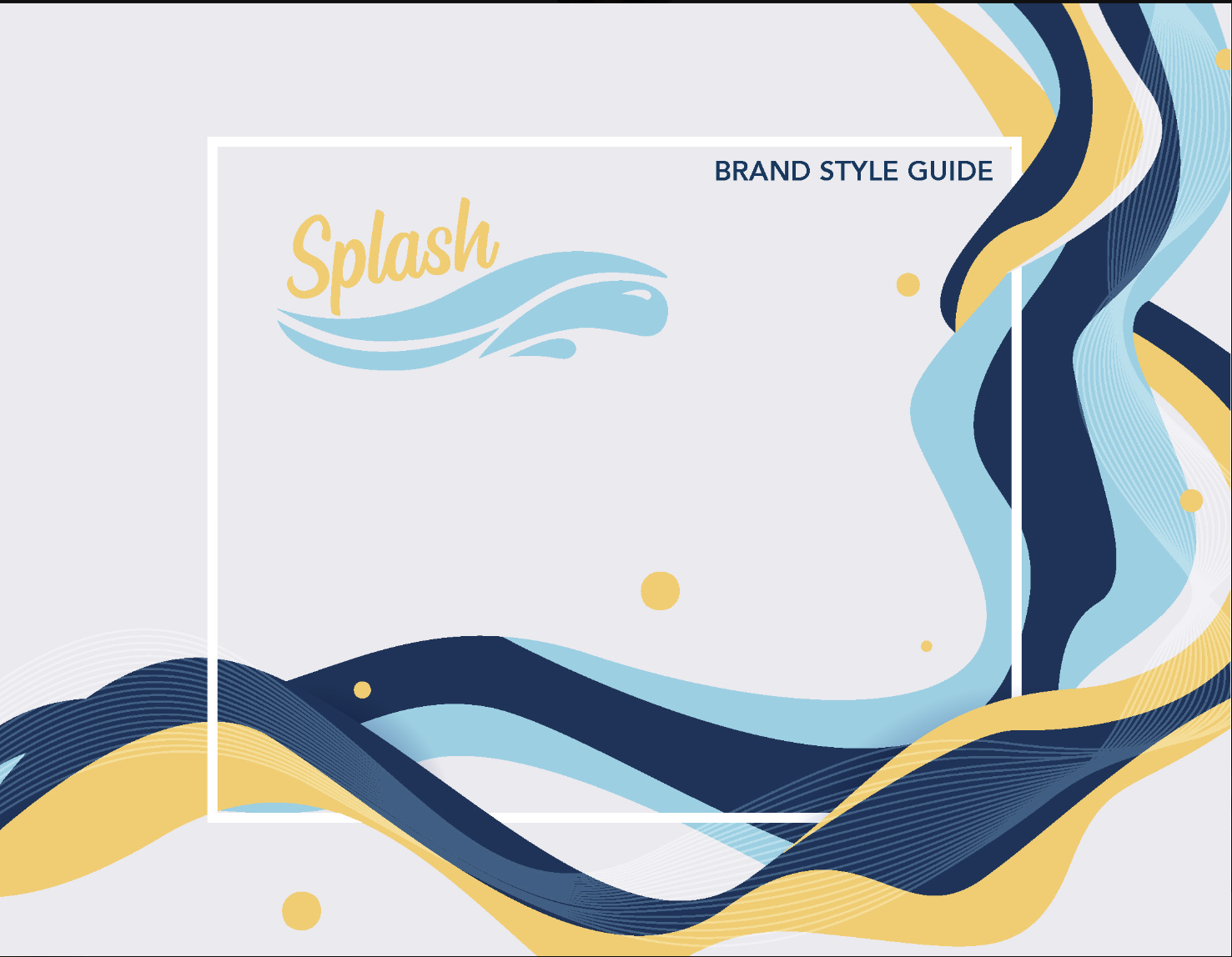 Cover image or spread from a brand book design project